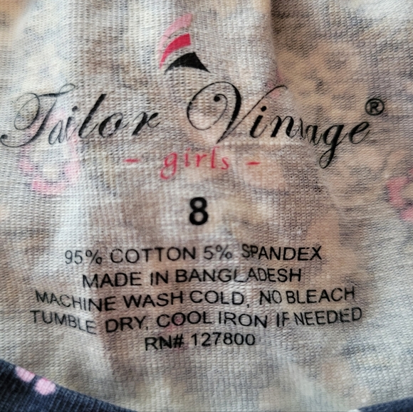 Tailor Vintage Girls Long Sleeve Stretch Dress Size 8 - Picture 6 of 6